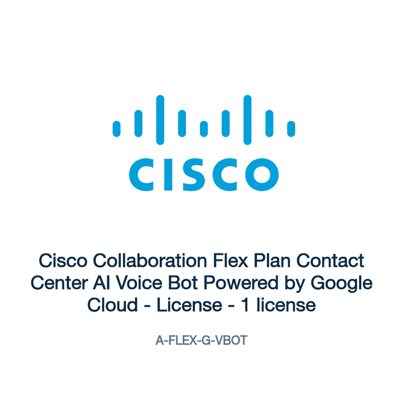 A-FLEX-G-VBOT: Cisco Collaboration Flex Plan Contact Center AI Voice Bot Powered by