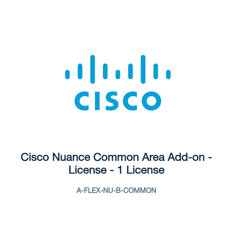 A-FLEX-NU-B-COMMON: Cisco Nuance Common Area Add-on