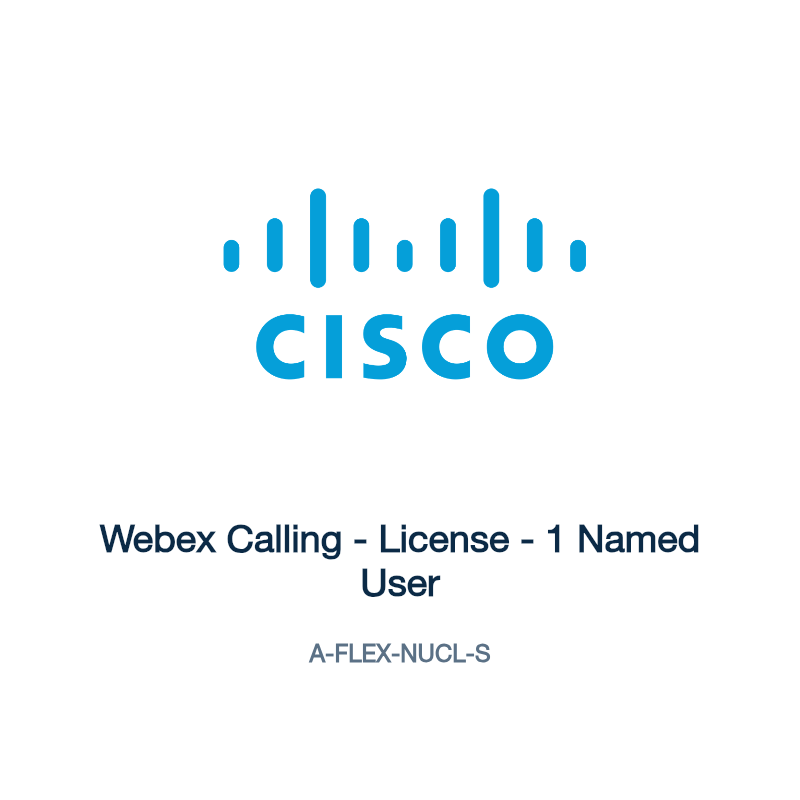 A-FLEX-NUCL-S: Webex Calling - License - 1 Named User