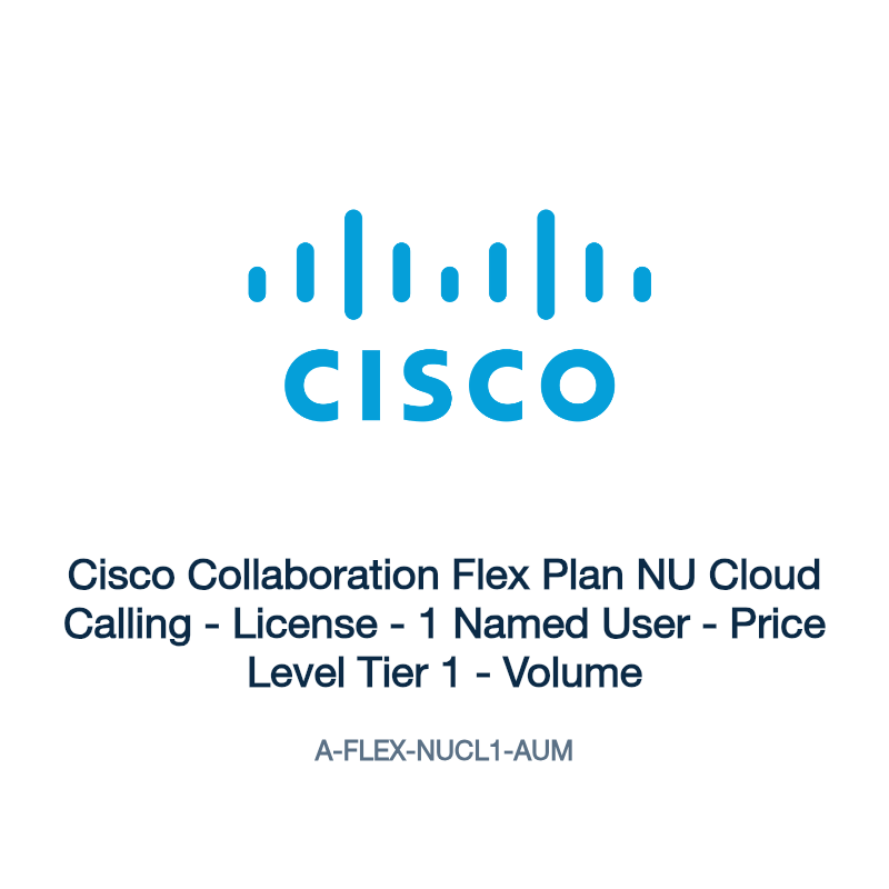 A-FLEX-NUCL1-AUM: Cisco Collaboration Flex Plan NU Cloud Calling