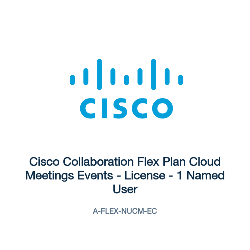 A-FLEX-NUCM-EC: Cisco Collaboration Flex Plan Cloud Meetings Events