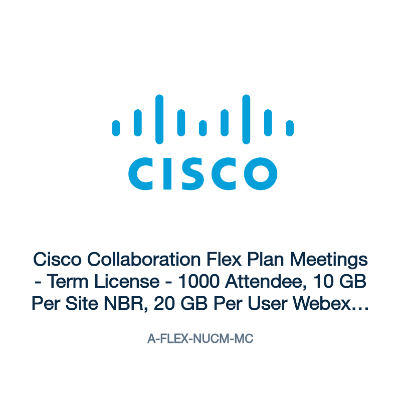 A-FLEX-NUCM-MC: Cisco Collaboration Flex Plan Meetings