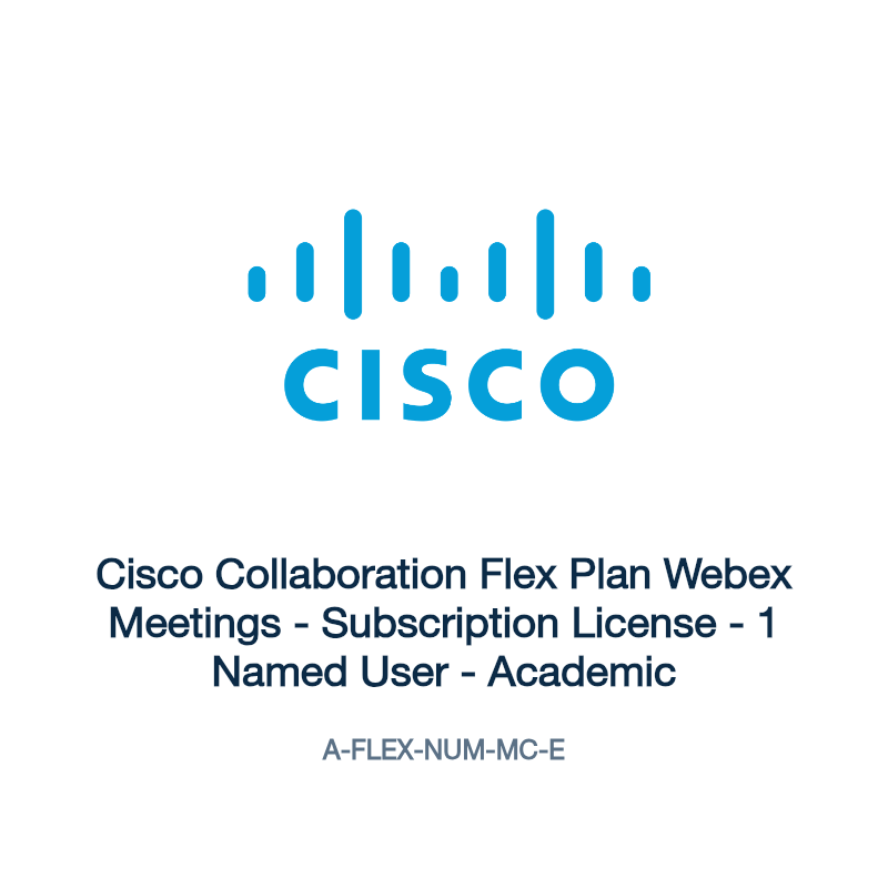 A-FLEX-NUM-MC-E: Cisco Collaboration Flex Plan Webex Meetings