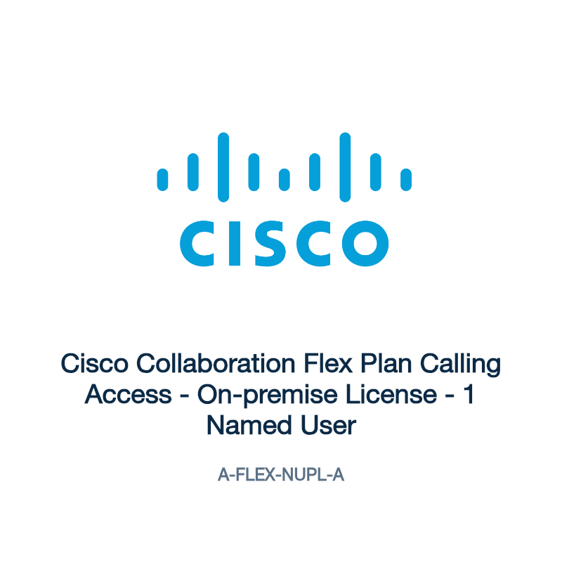 A-FLEX-NUPL-A: Cisco Collaboration Flex Plan Calling Access