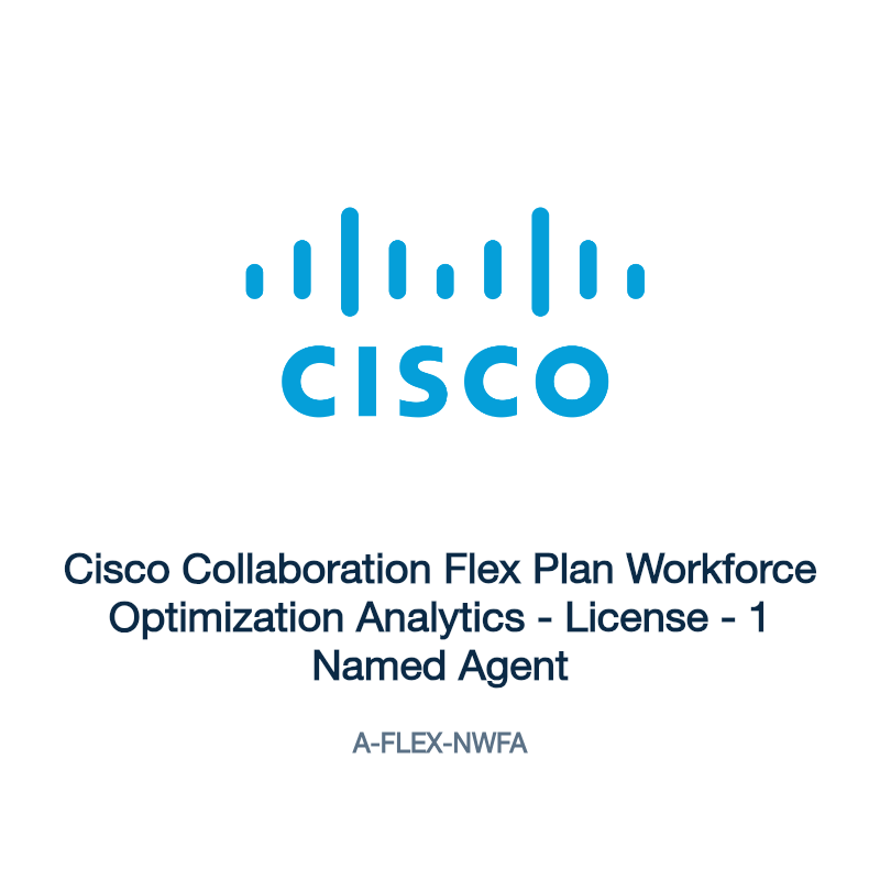 A-FLEX-NWFA: Cisco Collaboration Flex Plan Workforce Optimization Analytics