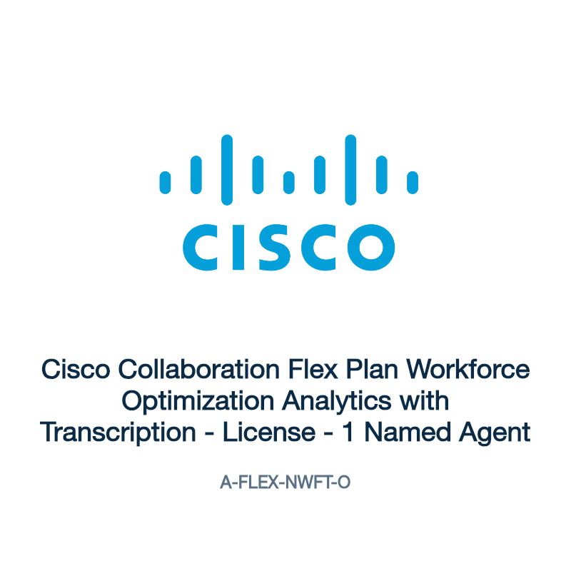 A-FLEX-NWFT-O: Cisco Collaboration Flex Plan Workforce Optimization Analytics with