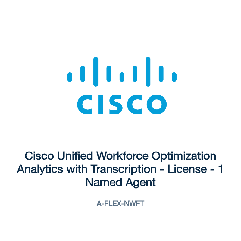 A-FLEX-NWFT: Cisco Unified Workforce Optimization Analytics with Transcription