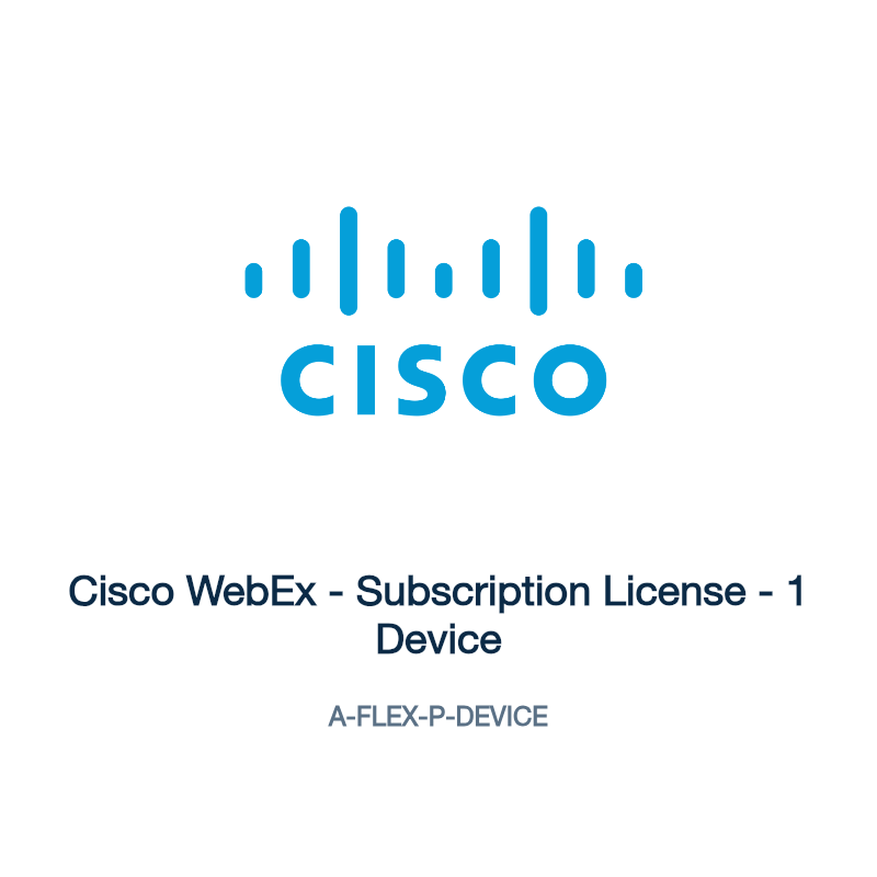 A-FLEX-P-DEVICE: Cisco WebEx - Subscription License - 1 Device