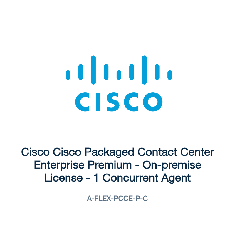 A-FLEX-PCCE-P-C: Cisco Cisco Packaged Contact Center Enterprise Premium