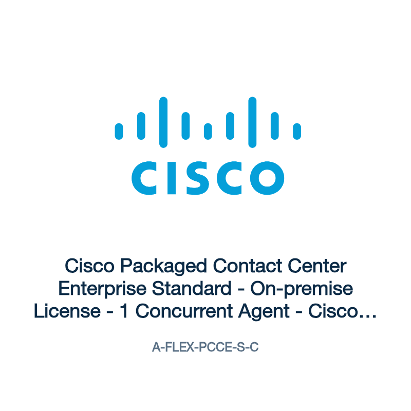 A-FLEX-PCCE-S-C: Cisco Packaged Contact Center Enterprise Standard