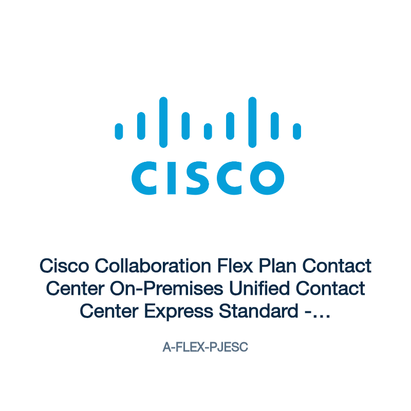 A-FLEX-PJESC: Cisco Collaboration Flex Plan Contact Center On-Premises Unified