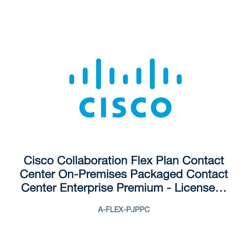 A-FLEX-PJPPC: Cisco Collaboration Flex Plan Contact Center On-Premises Packaged