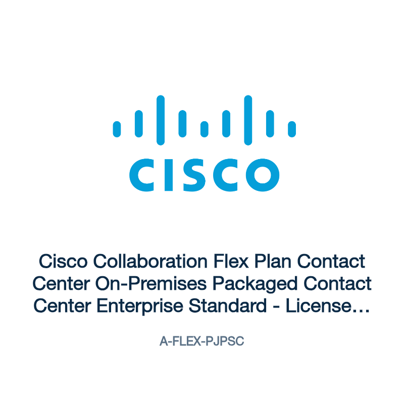 A-FLEX-PJPSC: Cisco Collaboration Flex Plan Contact Center On-Premises Packaged