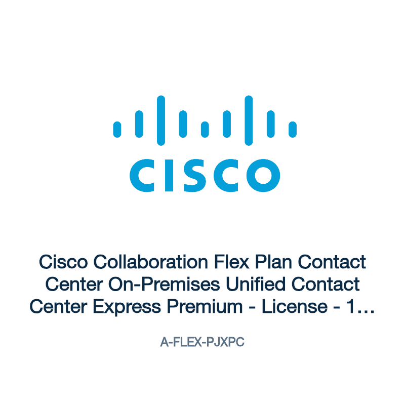 A-FLEX-PJXPC: Cisco Collaboration Flex Plan Contact Center On-Premises Unified