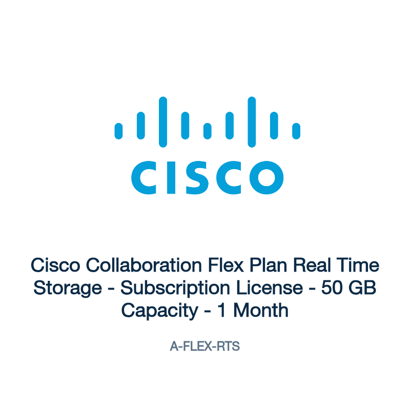A-FLEX-RTS: Cisco Collaboration Flex Plan Real Time Storage