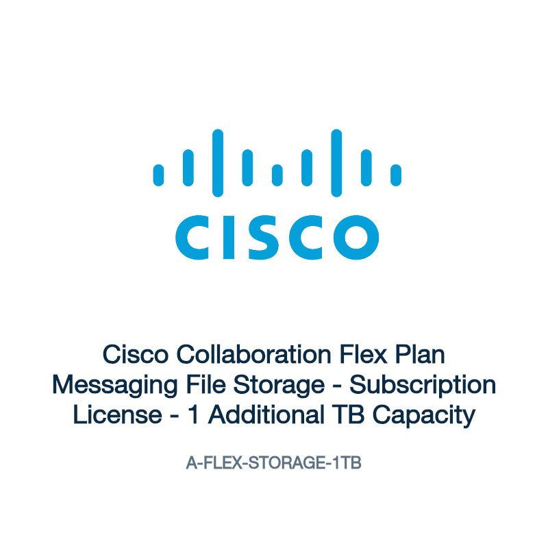 A-FLEX-STORAGE-1TB: Cisco Collaboration Flex Plan Messaging File Storage