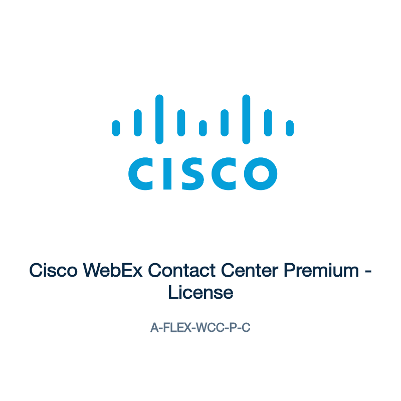 A-FLEX-WCC-P-C: Cisco WebEx Contact Center Premium