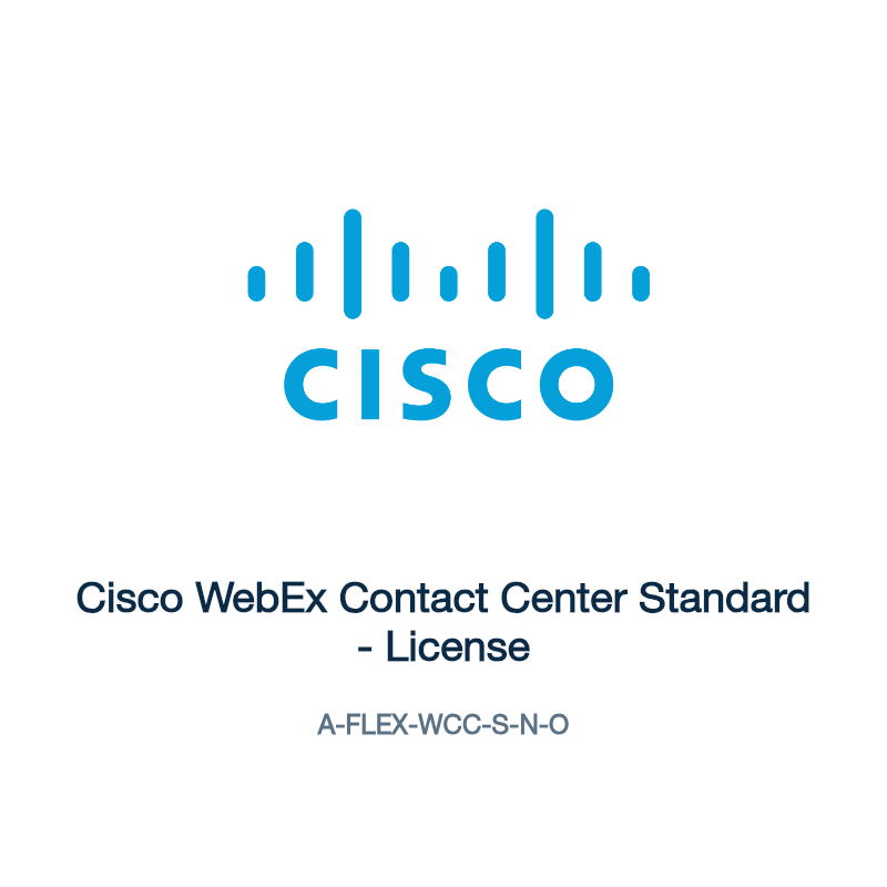 A-FLEX-WCC-S-N-O: Cisco WebEx Contact Center Standard