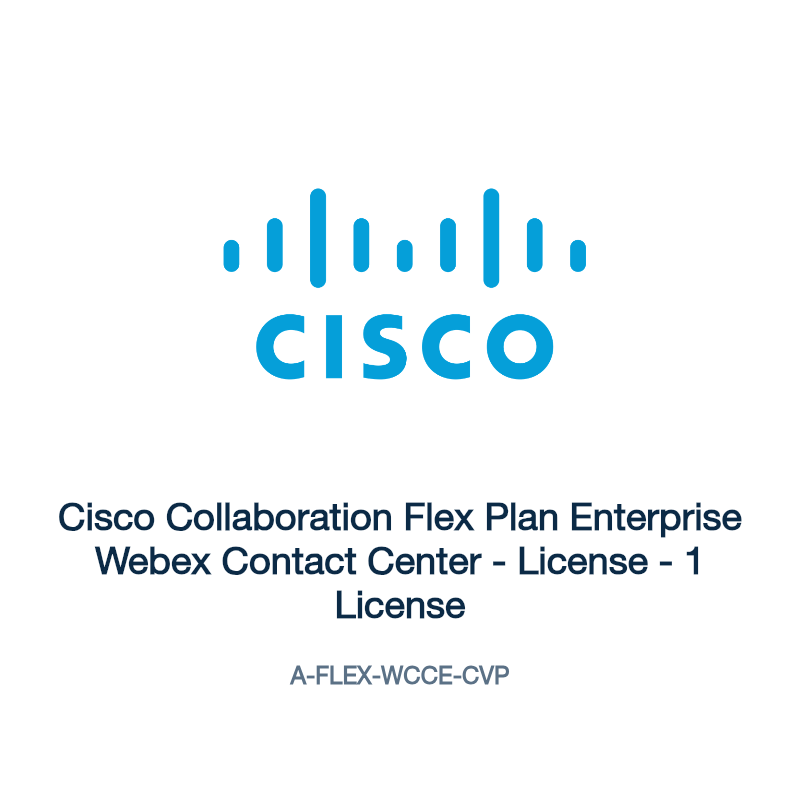 A-FLEX-WCCE-CVP: Cisco Collaboration Flex Plan Enterprise Webex Contact Center
