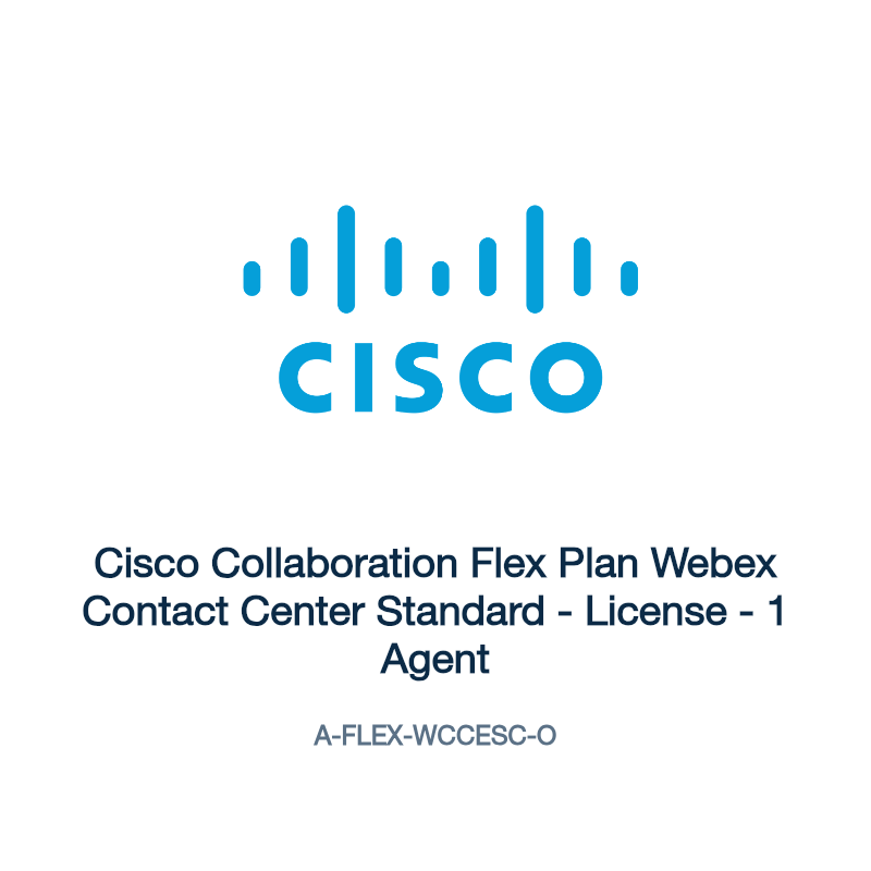 A-FLEX-WCCESC-O: Cisco Collaboration Flex Plan Webex Contact Center Standard