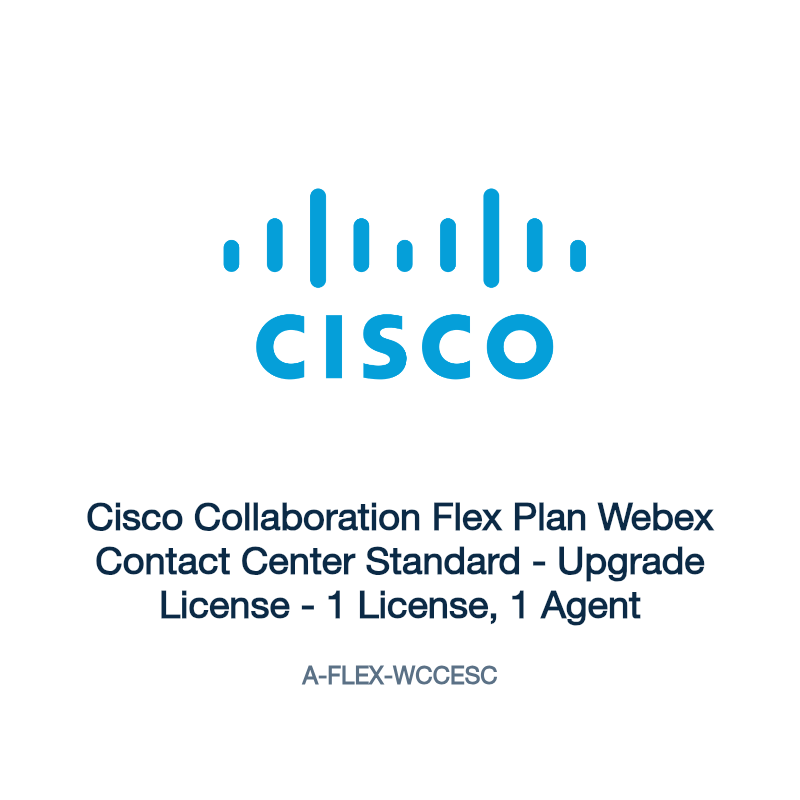A-FLEX-WCCESC: Cisco Collaboration Flex Plan Webex Contact Center Standard