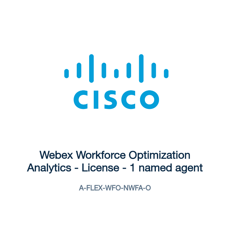 A-FLEX-WFO-NWFA-O: Webex Workforce Optimization Analytics