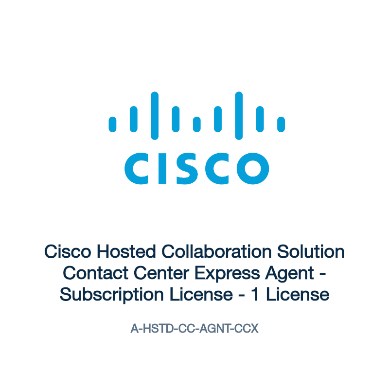 A-HSTD-CC-AGNT-CCX: Cisco Hosted Collaboration Solution Contact Center Express Agent
