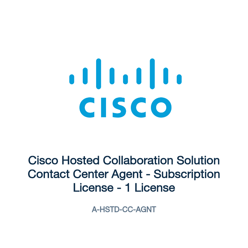 A-HSTD-CC-AGNT: Cisco Hosted Collaboration Solution Contact Center Agent