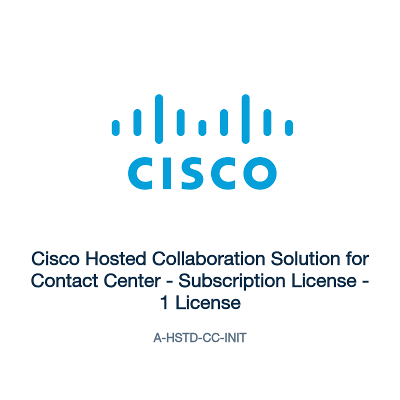 A-HSTD-CC-INIT: Cisco Hosted Collaboration Solution for Contact Center