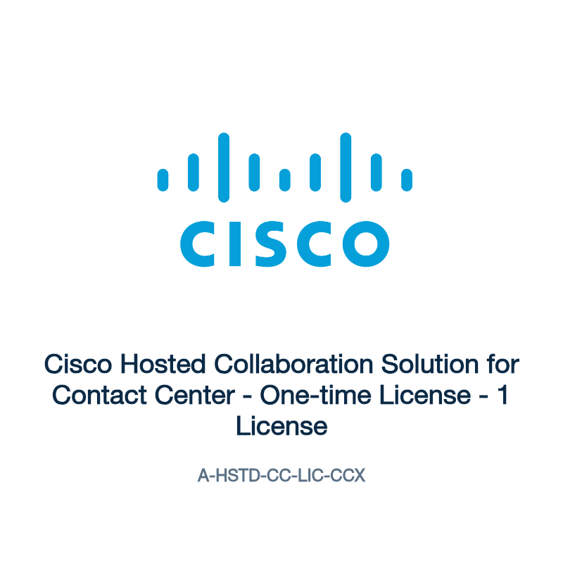A-HSTD-CC-LIC-CCX: Cisco Hosted Collaboration Solution for Contact Center