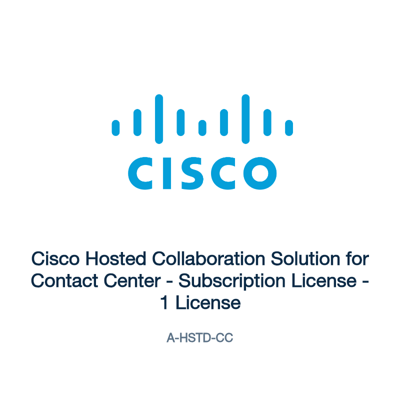 A-HSTD-CC: Cisco Hosted Collaboration Solution for Contact Center