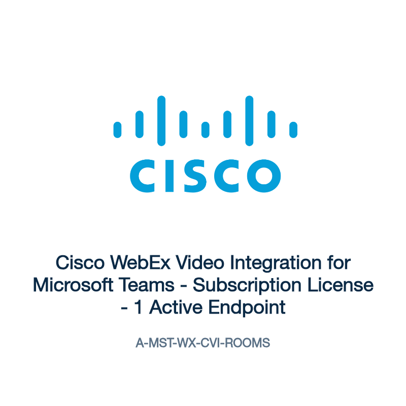 A-MST-WX-CVI-ROOMS: Cisco WebEx Video Integration for Microsoft Teams