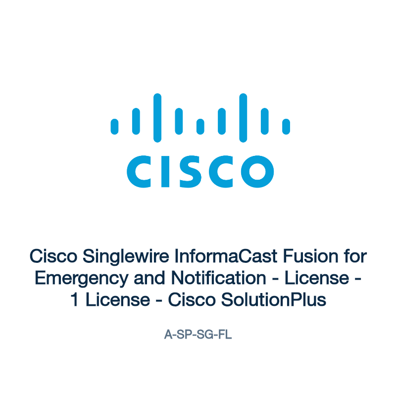A-SP-SG-FL: Cisco Singlewire InformaCast Fusion for Emergency and Notification