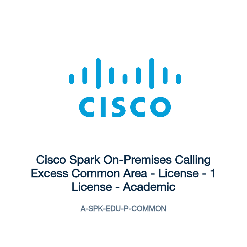 A-SPK-EDU-P-COMMON: Cisco Spark On-Premises Calling Excess Common Area