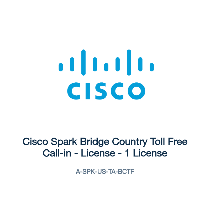 A-SPK-US-TA-BCTF: Cisco Spark Bridge Country Toll Free Call-in