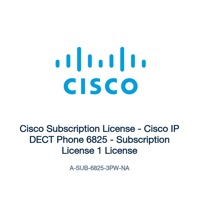 A-SUB-6825-3PW-NA: Cisco Subscription License