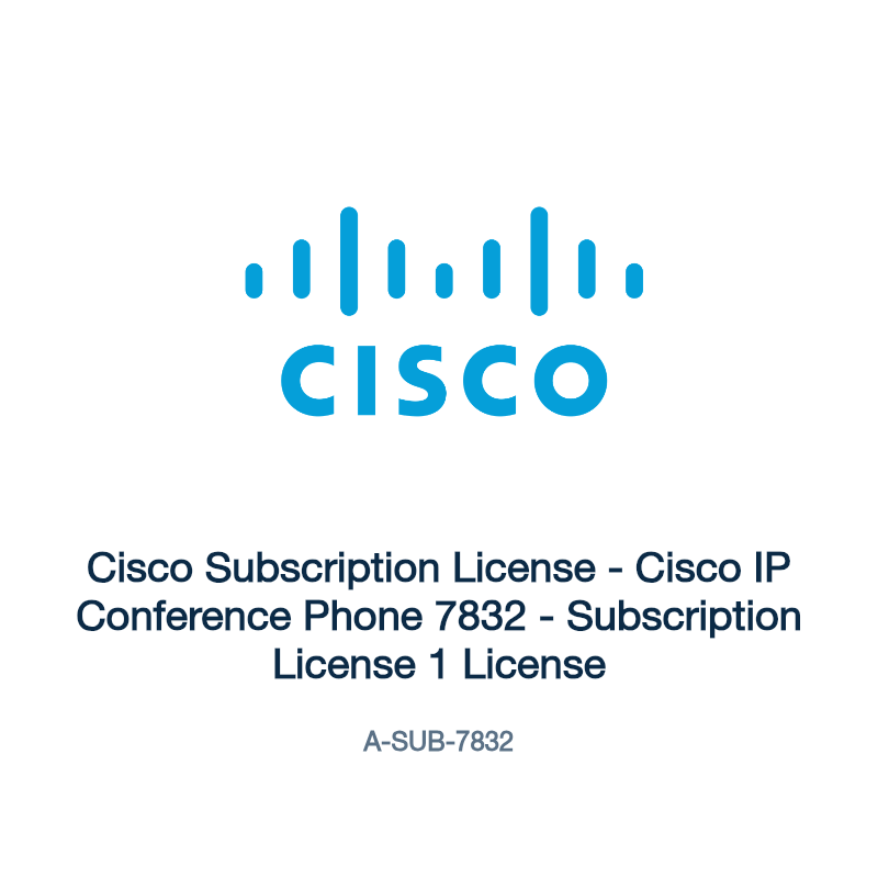A-SUB-7832: Cisco Subscription License