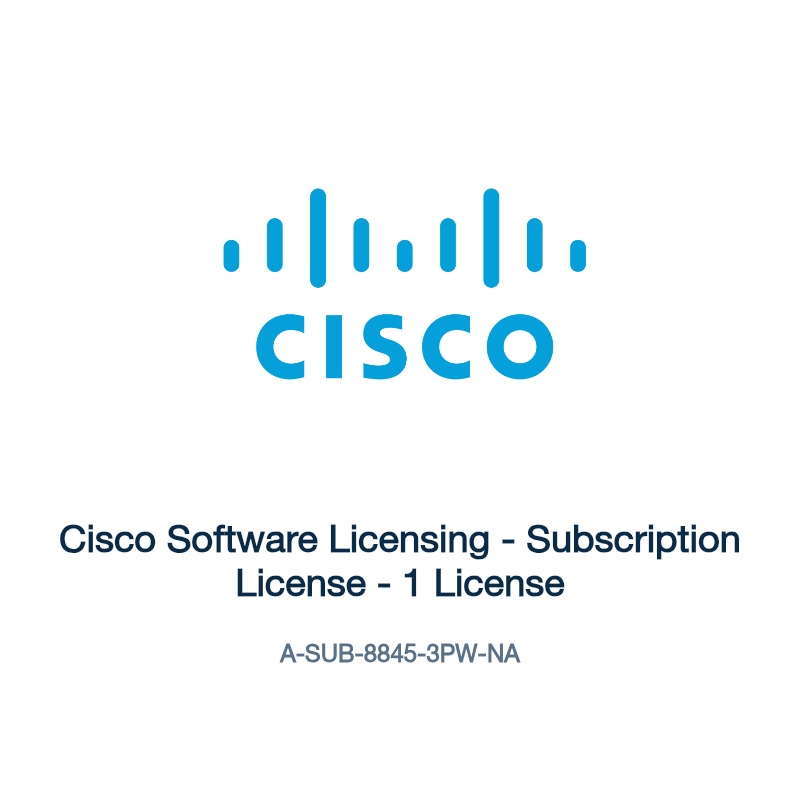 A-SUB-8845-3PW-NA: Cisco Software Licensing