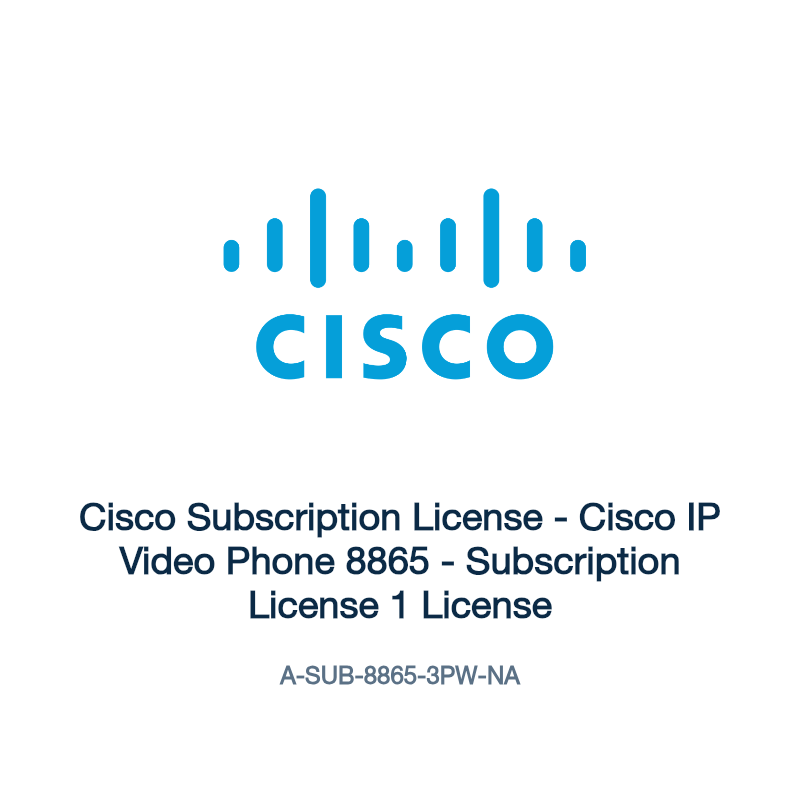 A-SUB-8865-3PW-NA: Cisco Subscription License