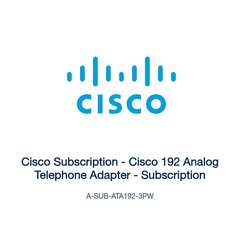 A-SUB-ATA192-3PW: Cisco Subscription