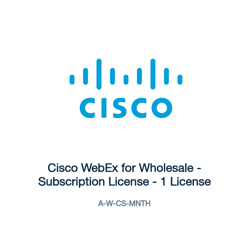 A-W-CS-MNTH: Cisco WebEx for Wholesale