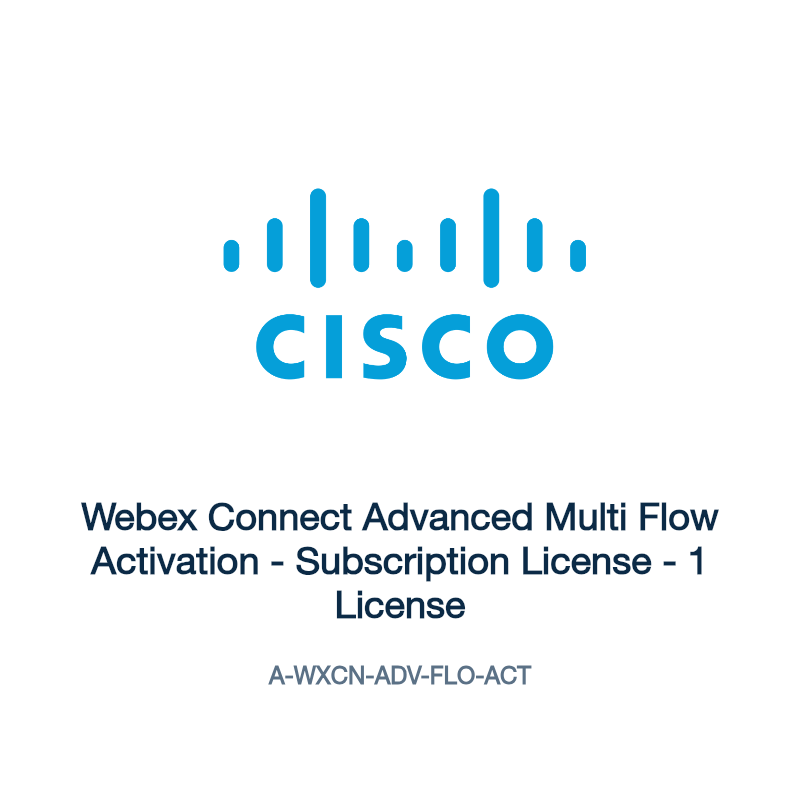 A-WXCN-ADV-FLO-ACT: Webex Connect Advanced Multi Flow Activation
