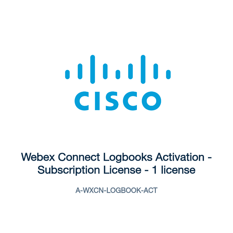 A-WXCN-LOGBOOK-ACT: Webex Connect Logbooks Activation