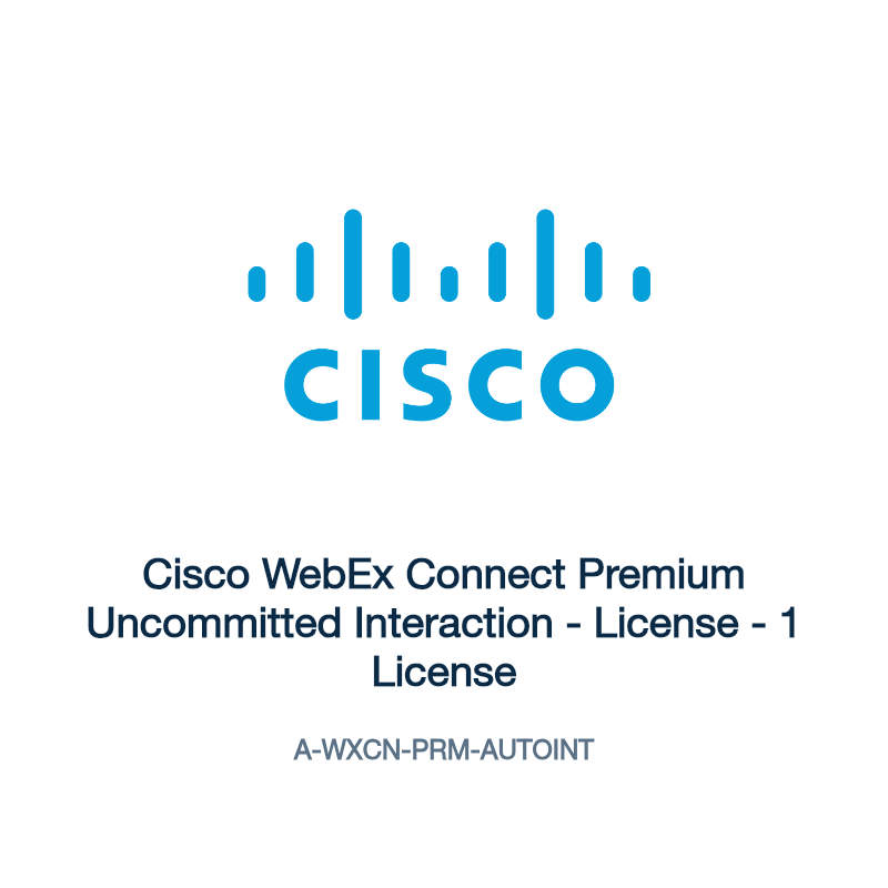 A-WXCN-PRM-AUTOINT: Cisco WebEx Connect Premium Uncommitted Interaction