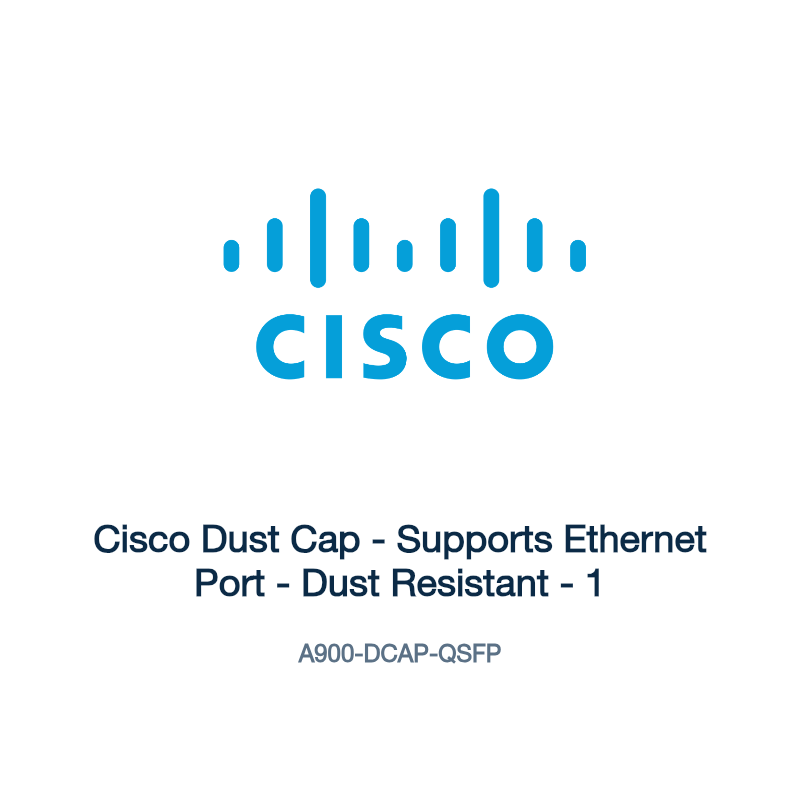 A900-DCAP-QSFP: Cisco Dust Cap - Supports Ethernet Port - Dust Resistant - 1