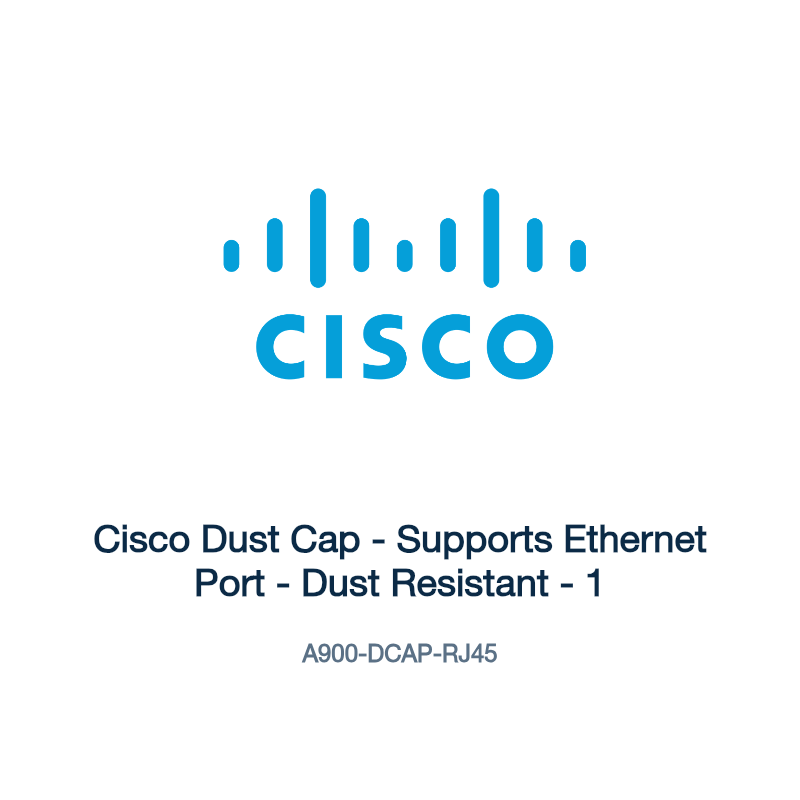 A900-DCAP-RJ45: Cisco Dust Cap - Supports Ethernet Port - Dust Resistant - 1