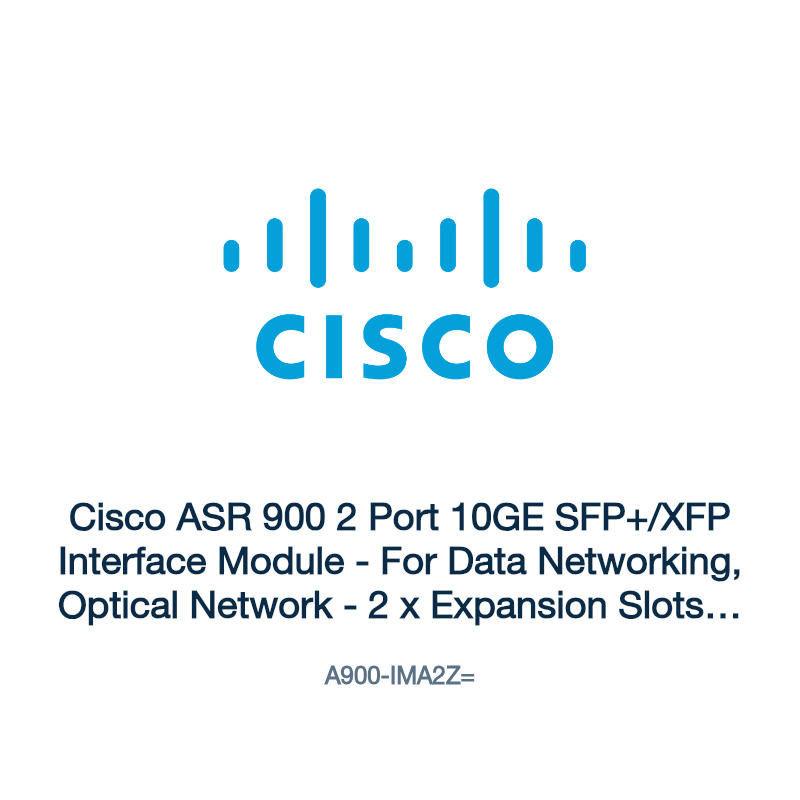 A900-IMA2Z=: Cisco ASR 900 2 Port 10GE SFP+/XFP Interface Module