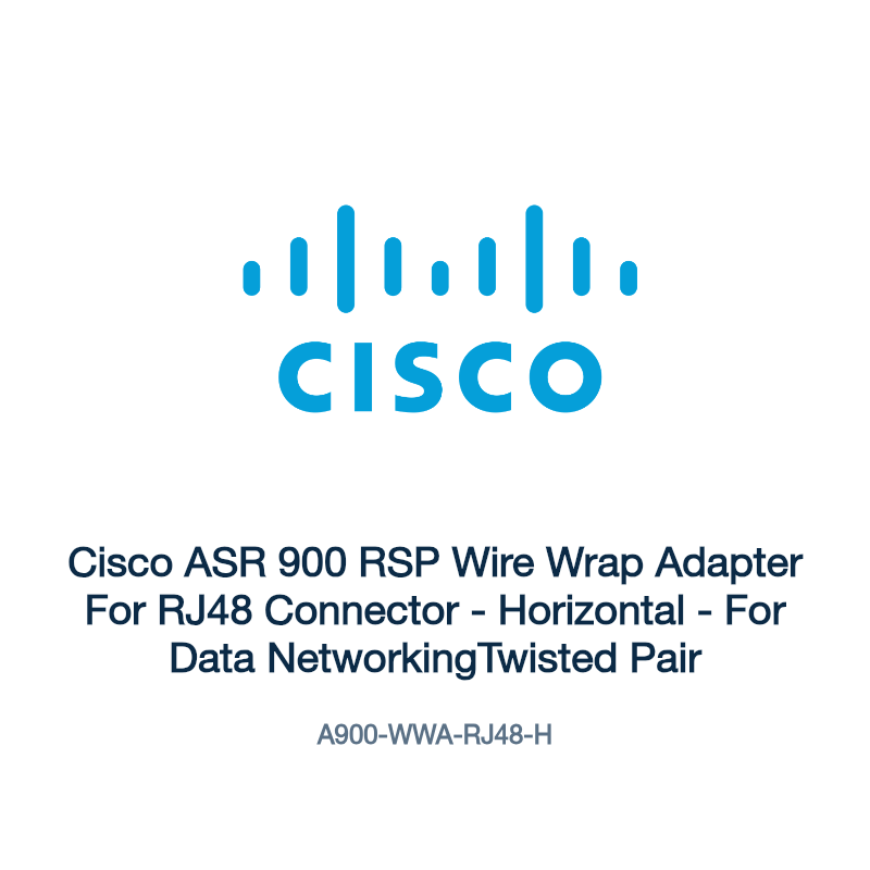 A900-WWA-RJ48-H: Cisco ASR 900 RSP Wire Wrap Adapter For RJ48 Connector