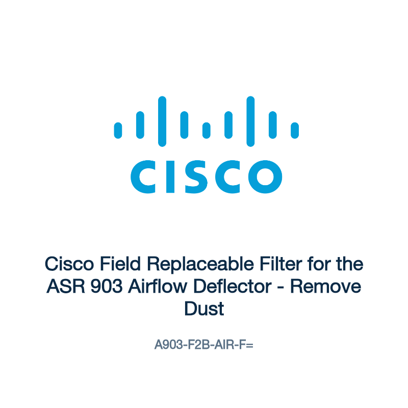A903-F2B-AIR-F=: Cisco Field Replaceable Filter for the ASR 903 Airflow Deflector