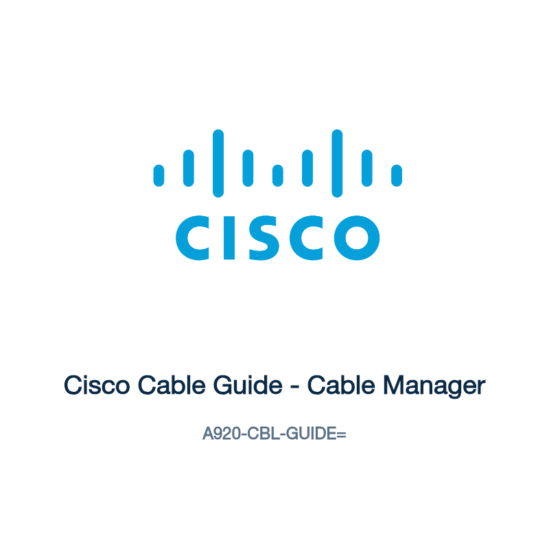 A920-CBL-GUIDE=: Cisco Cable Guide